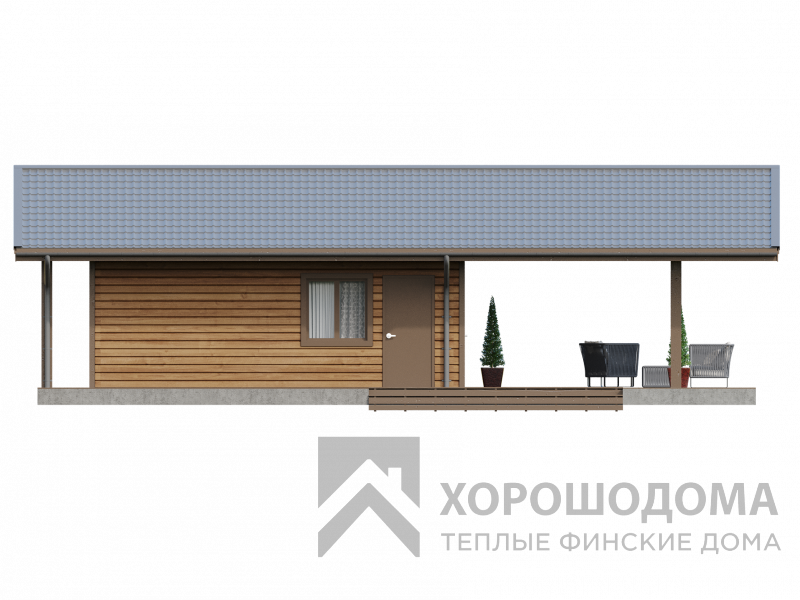 Деревянный дом Баня 36.2 (Фото проекта №4)
