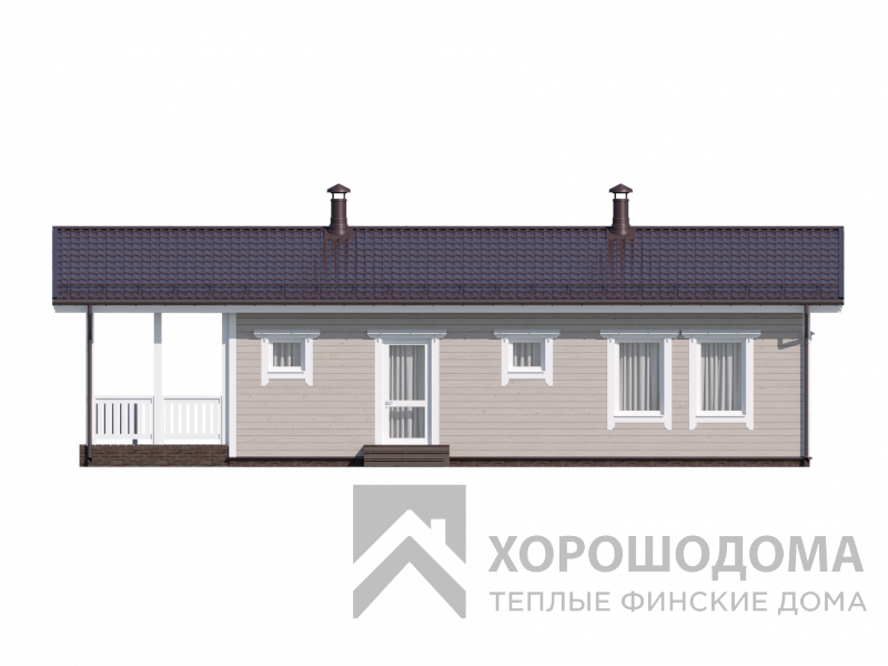 Деревянный дом Баня 67.2 (Фото проекта №5)
