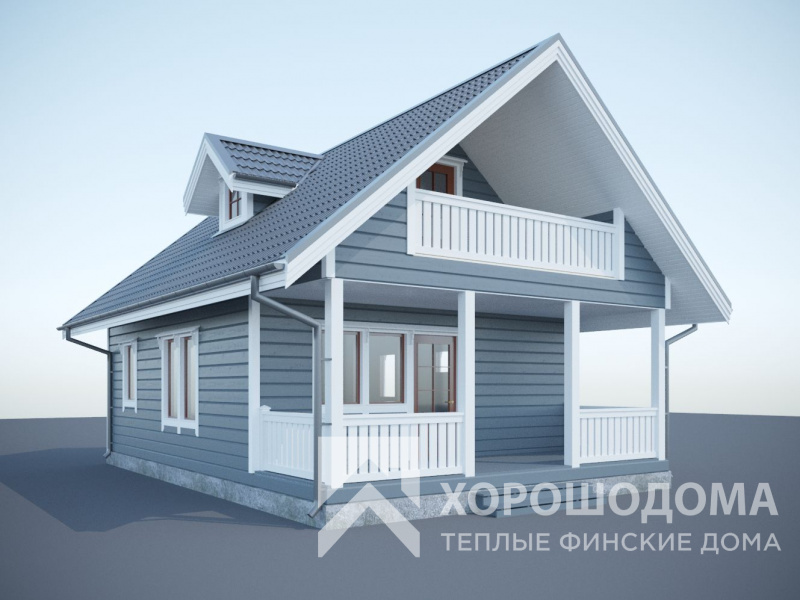Деревянный дом Сказка 105 (Фото проекта №3)