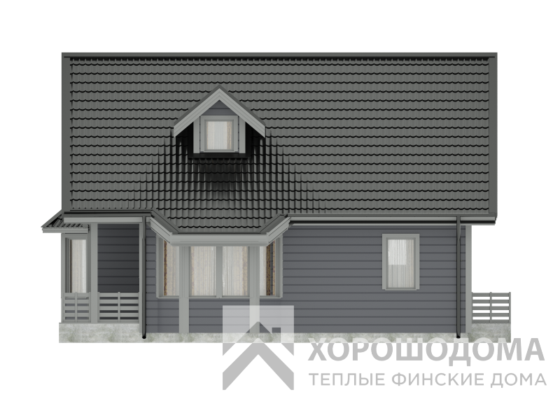 Деревянный дом Сказка 98 (Фото проекта №6)