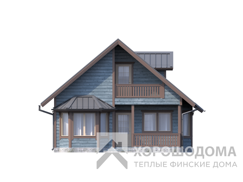 Деревянный дом Сказка 125 (Фото проекта №3)