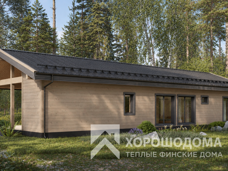 Деревянный дом Комфорт 129 (Фото проекта №3)