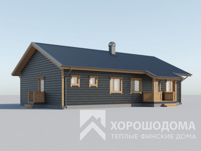 Деревянный дом Комфорт 140 (Фото проекта №3)