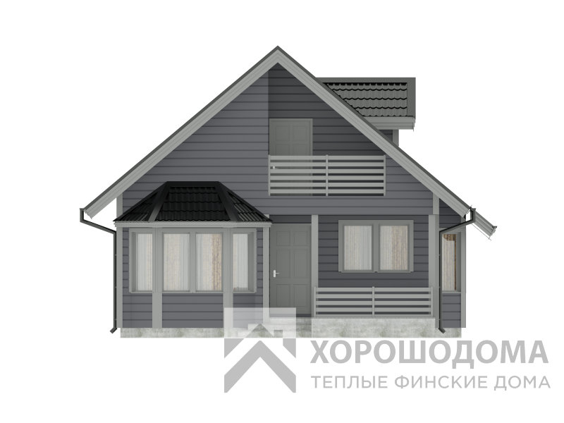 Деревянный дом Сказка 98 (Фото проекта №4)